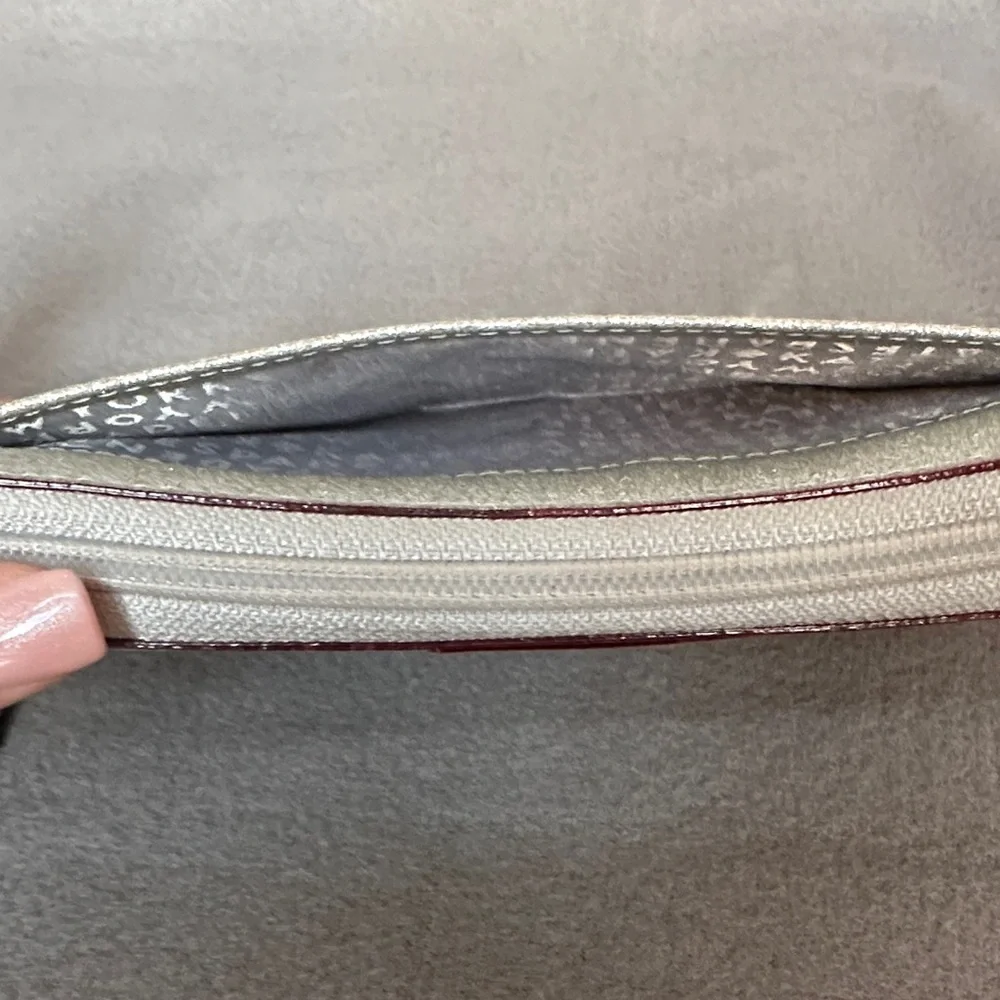 Kate Spade Kenzie Glitter Zip Wallet Shimmering Silver - Picture 5 of 10